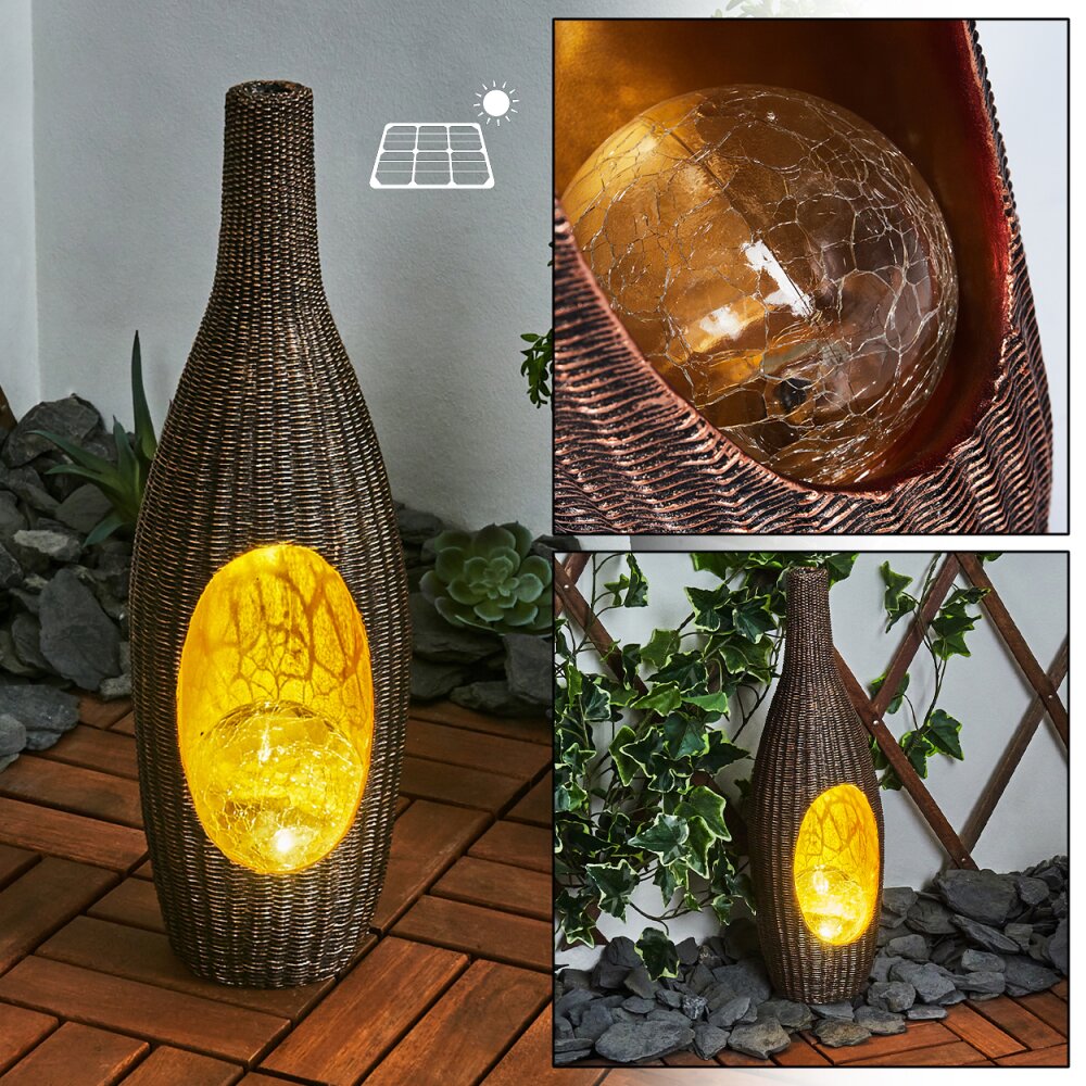 Otterstad Solarleuchte LED Braun, Gold, 1-flammig main product photo