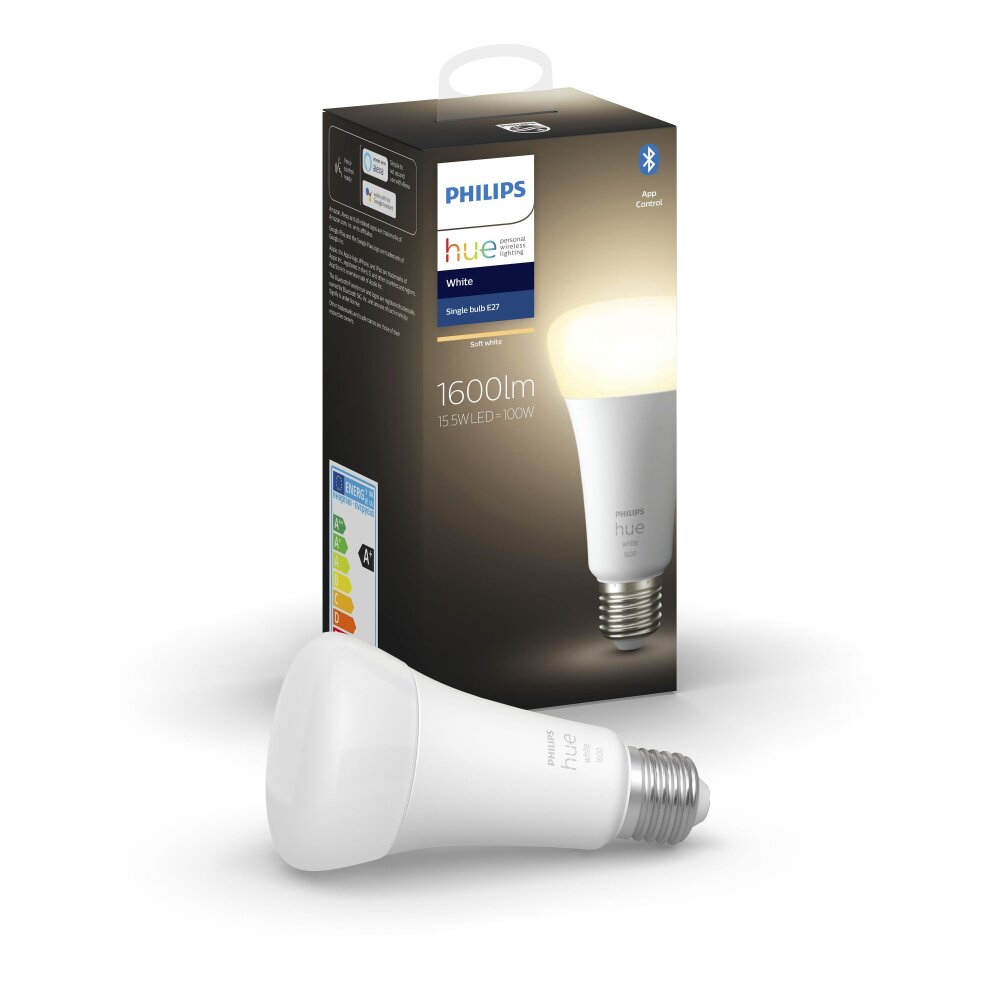 Philips HUE LED E27 15,5 Watt 2700 Kelvin 1600 Lumen main product photo