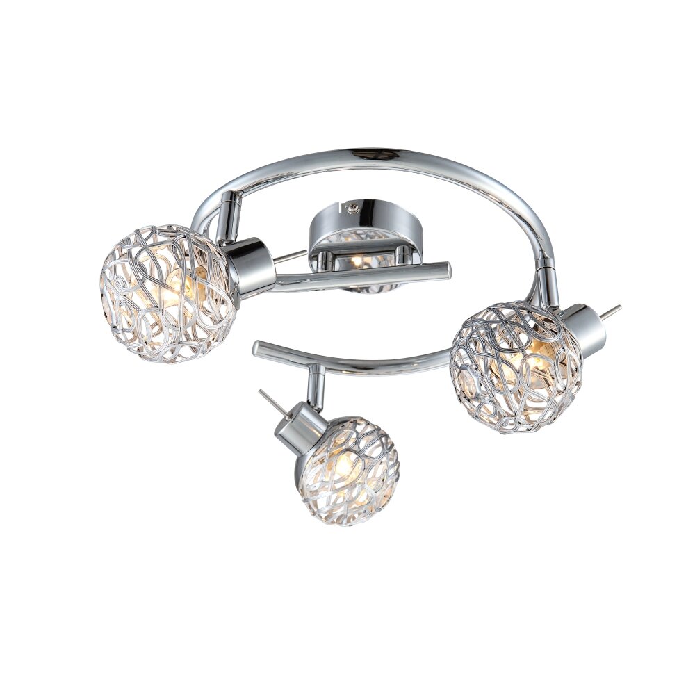 Globo Bolt Deckenstrahler LED Chrom, 3-flammig main product photo