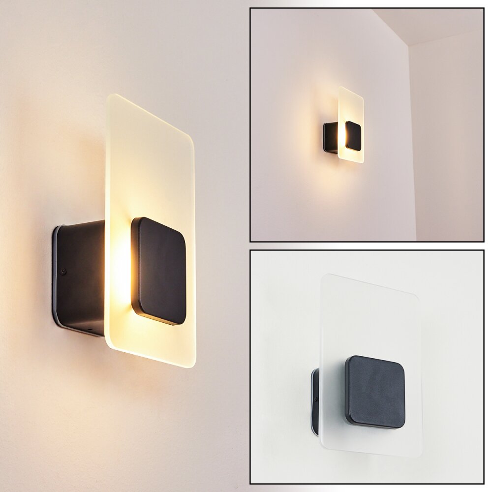 Lunnom Außenwandleuchte LED Schwarz, 1-flammig main product photo