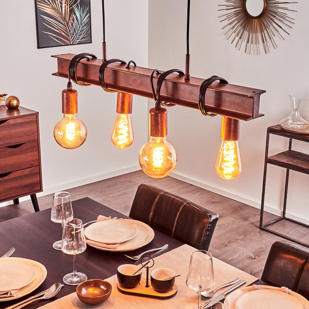 Barbengo Pendelleuchte Rostfarben, 4-flammig main product photo