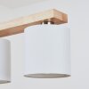 Saltaire  Pendelleuchte Holz hell, Silber, 5-flammig