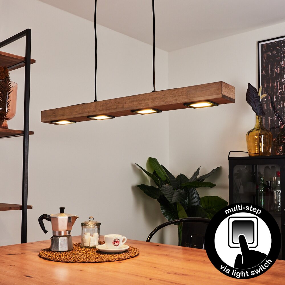 Giresta Pendelleuchte LED Schwarz, 6-flammig main product photo