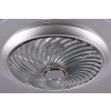Reality Narvik Ventilator LED Chrom, 1-flammig, Fernbedienung