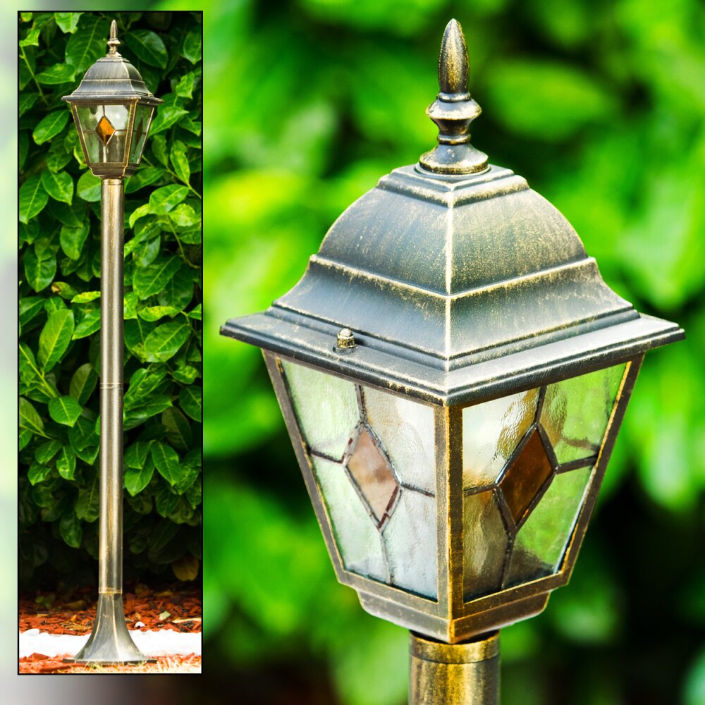 Antibes Außenstehleuchte Braun, Gold, 1-flammig main product photo