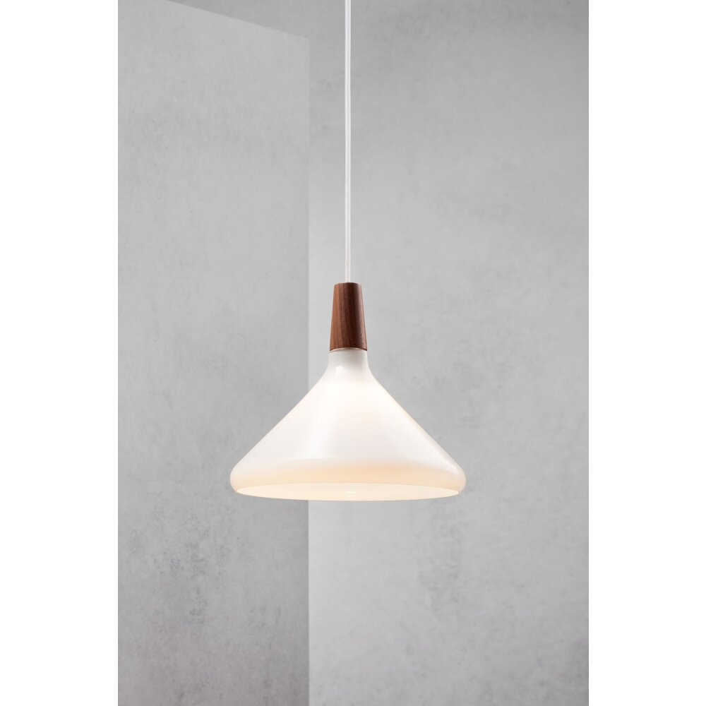 Design For The People by Nordlux NORI Hängeleuchte Braun, Weiß, 1-flammig main product photo