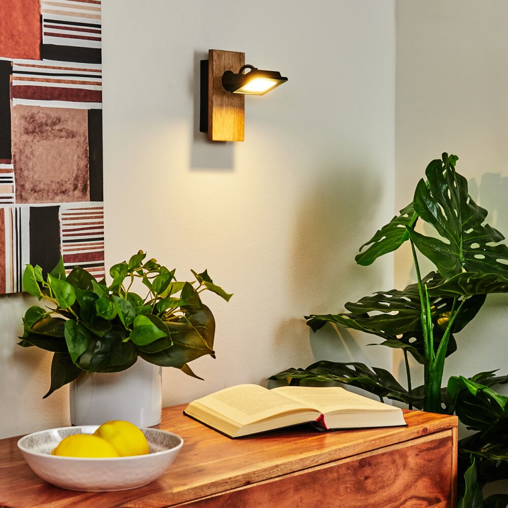 Giresta Wandleuchte LED Braun, Schwarz, 1-flammig main product photo