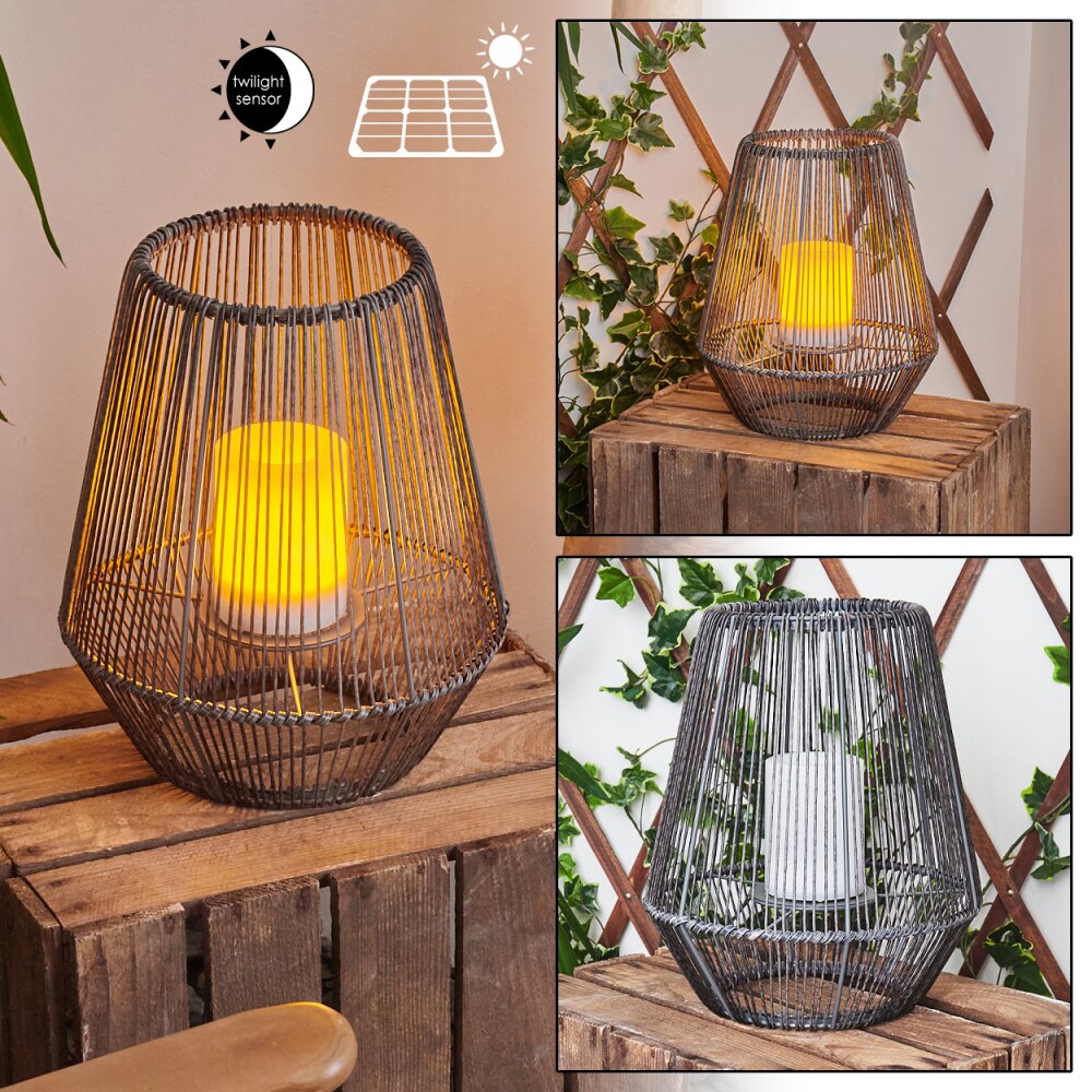 Mendola Solarleuchte LED Grau, 1-flammig main product photo