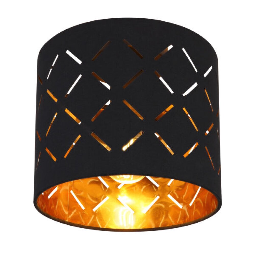 Globo CLARKE Deckenleuchte Schwarz, 1-flammig main product photo