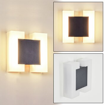 Zoppola Außenwandleuchte LED Anthrazit, Weiß, 2-flammig