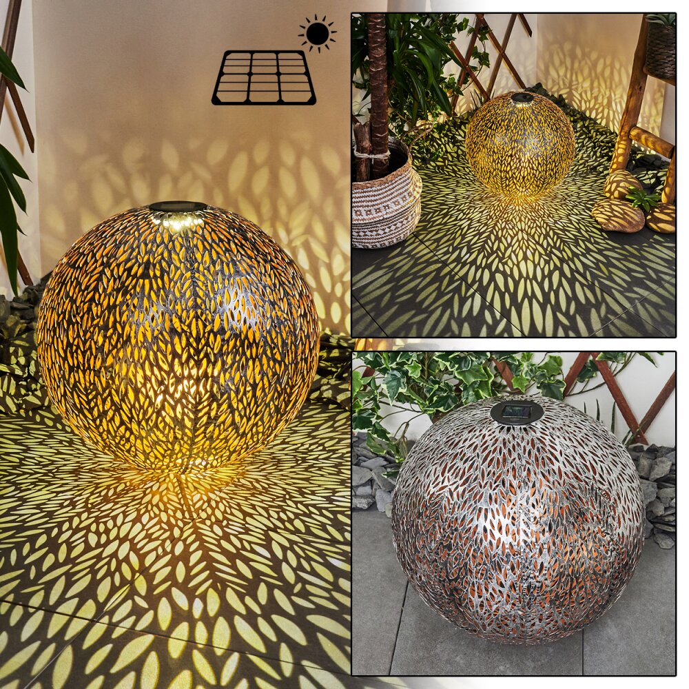 Samoao Solarleuchte LED Kupferfarben, Schwarz, Silber, 1-flammig main product photo