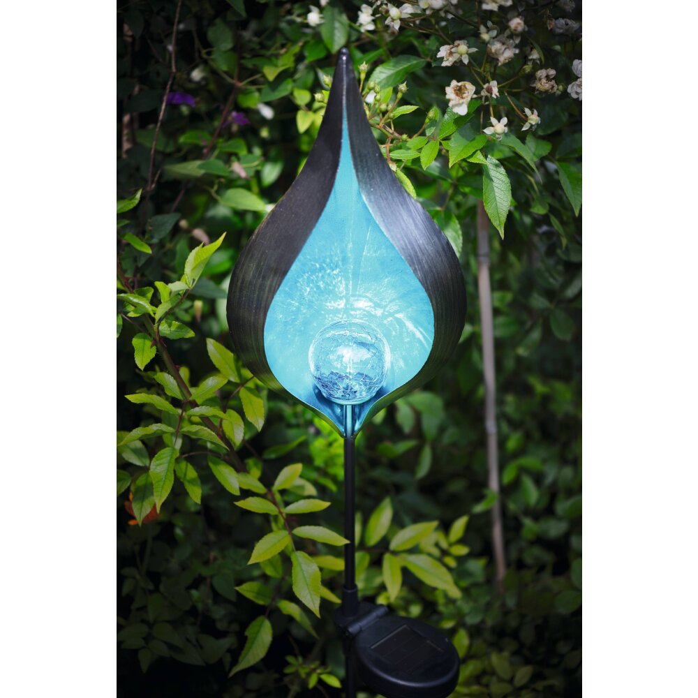 Eglo FLAME Solarleuchte LED Schwarz, 1-flammig main product photo