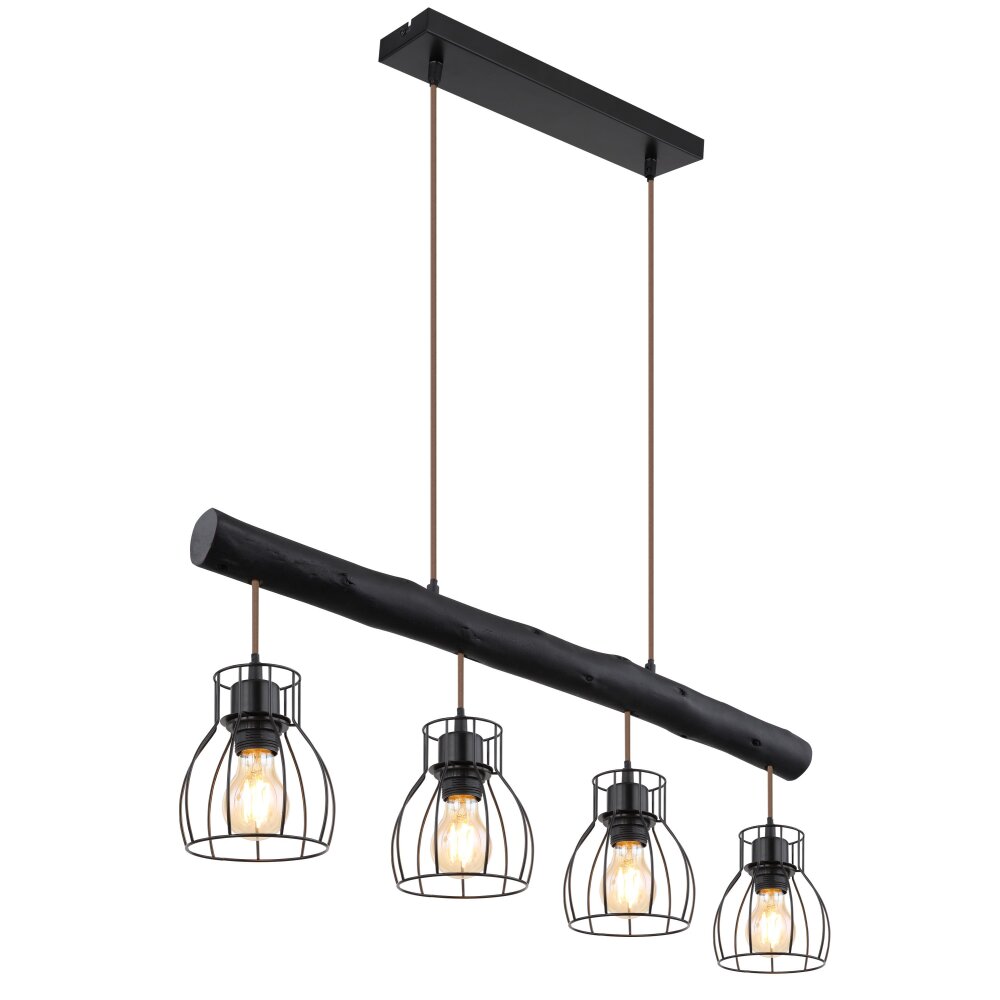 Globo MINA Hängeleuchte Schwarz, 4-flammig main product photo