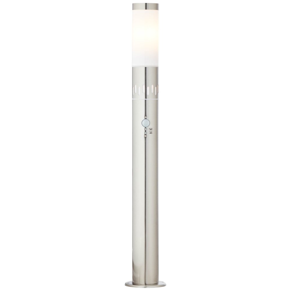 Brilliant Leigh Außenstehleuchte Silber, 1-flammig, Bewegungsmelder main product photo
