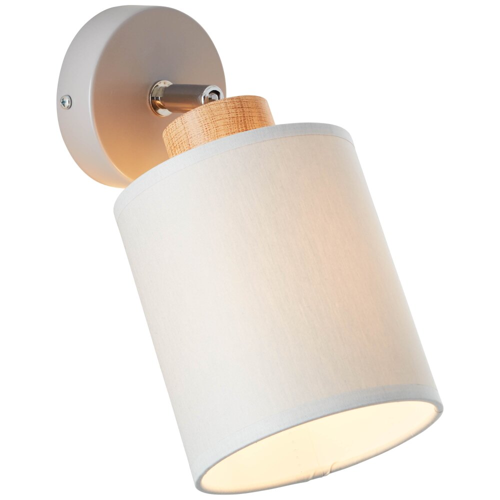 Brilliant Vonnie Wandleuchte Grau, Holz hell, 1-flammig main product photo