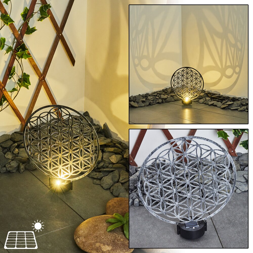 Kupa Solar-Kugelleuchte LED Schwarz, Silber, 2-flammig main product photo