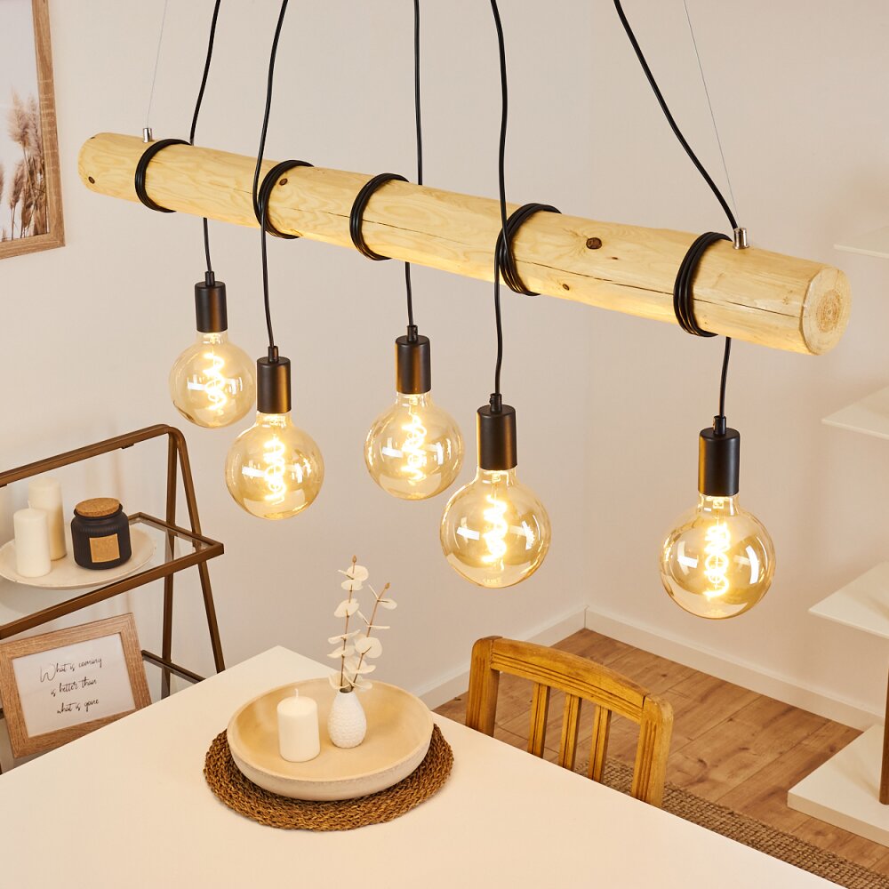 Canedo Pendelleuchte Braun, 5-flammig main product photo