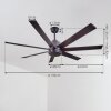 Aargaard Deckenventilator Schwarz, Fernbedienung