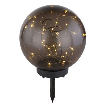 Globo Solarleuchte LED Schwarz, 30-flammig