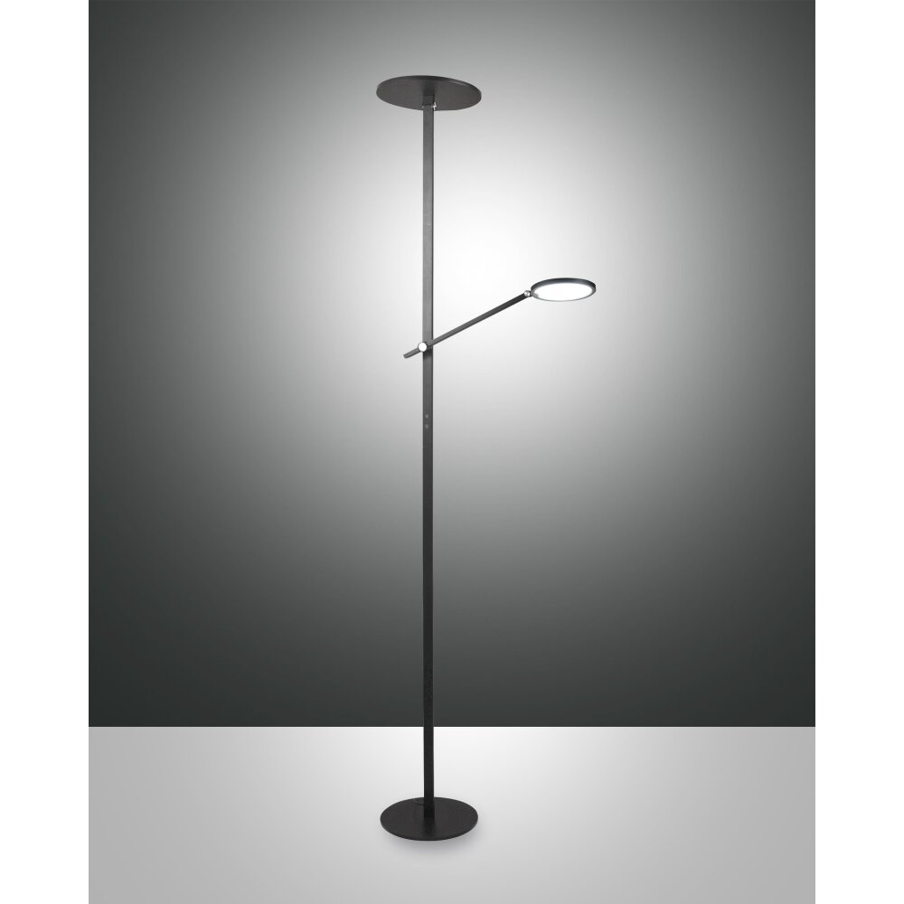 Fabas Luce Regina Deckenfluter LED Schwarz, 2-flammig main product photo