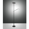 Fabas Luce Regina Deckenfluter LED Schwarz, 2-flammig