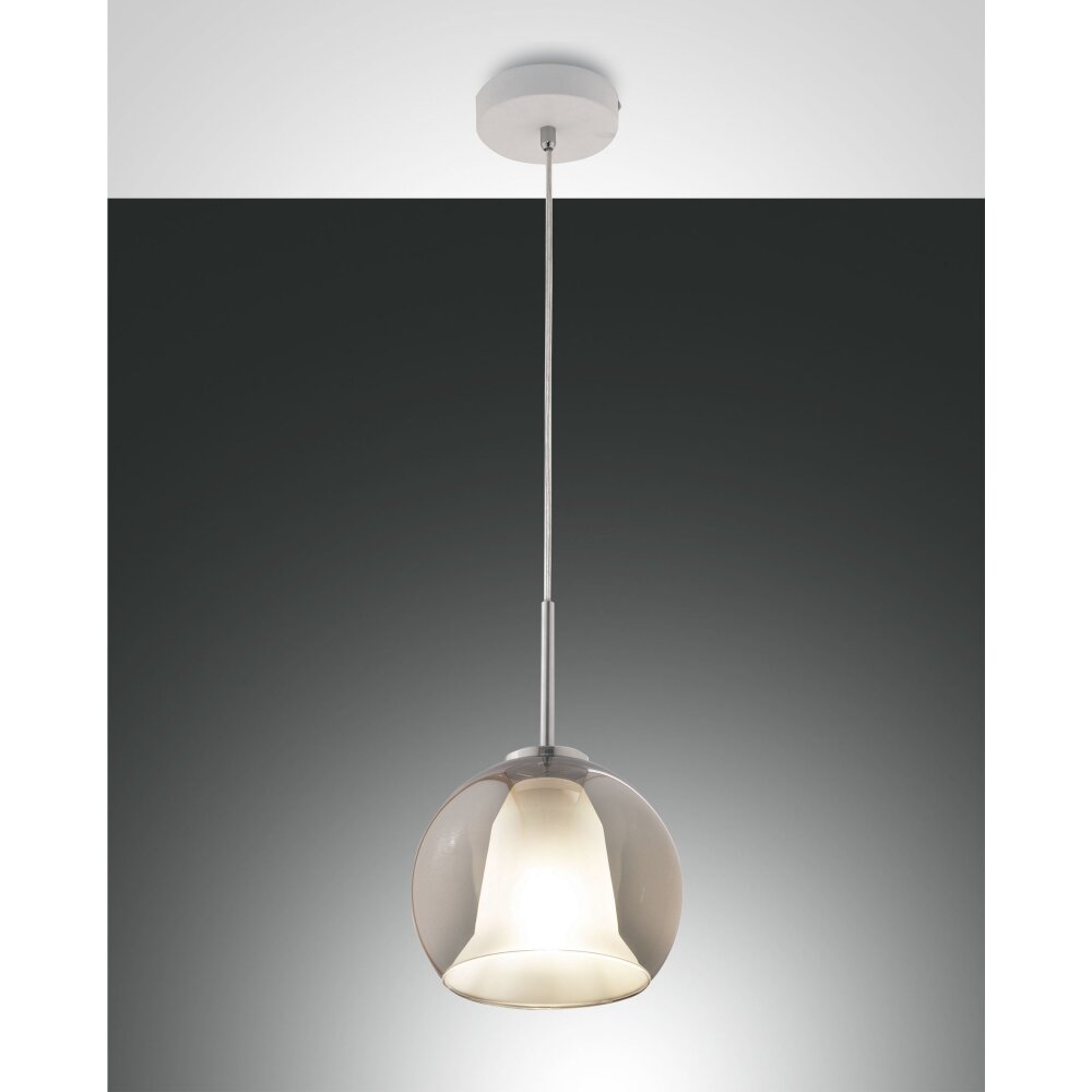 Fabas Luce Bretagna Pendelleuchte Weiß, 1-flammig main product photo