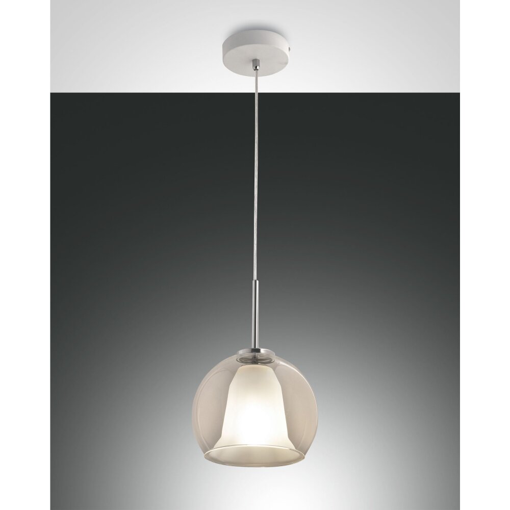 Fabas Luce Bretagna Pendelleuchte Weiß, 1-flammig main product photo