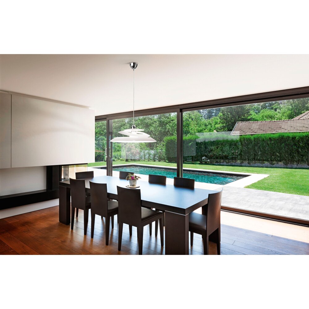 Fabas Luce Aragon Pendelleuchte Chrom, 1-flammig main product photo