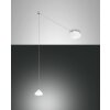 Fabas Luce Isabella Pendelleuchte LED Chrom, Weiß, 1-flammig