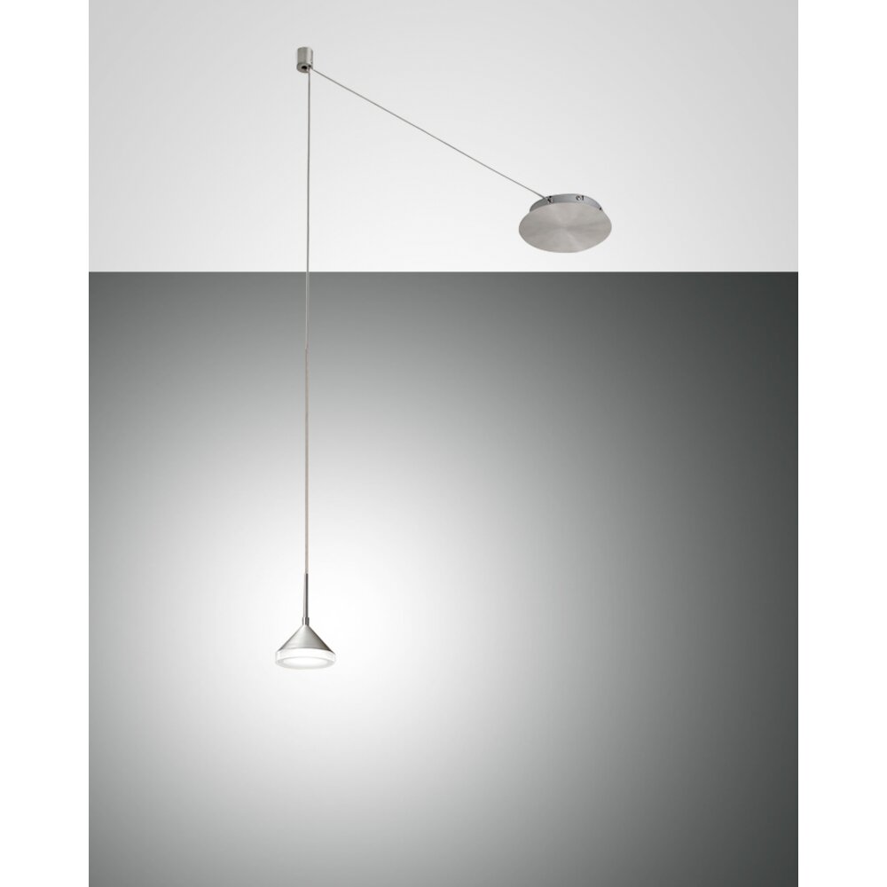 Fabas Luce Isabella Pendelleuchte LED Aluminium, Chrom, Nickel-Matt, 1-flammig main product photo