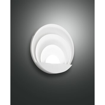 Fabas Luce Sunrise Wandleuchte Weiß, 1-flammig Fabas Luce Sunrise Wandleuchte Weiß, 1-flammig