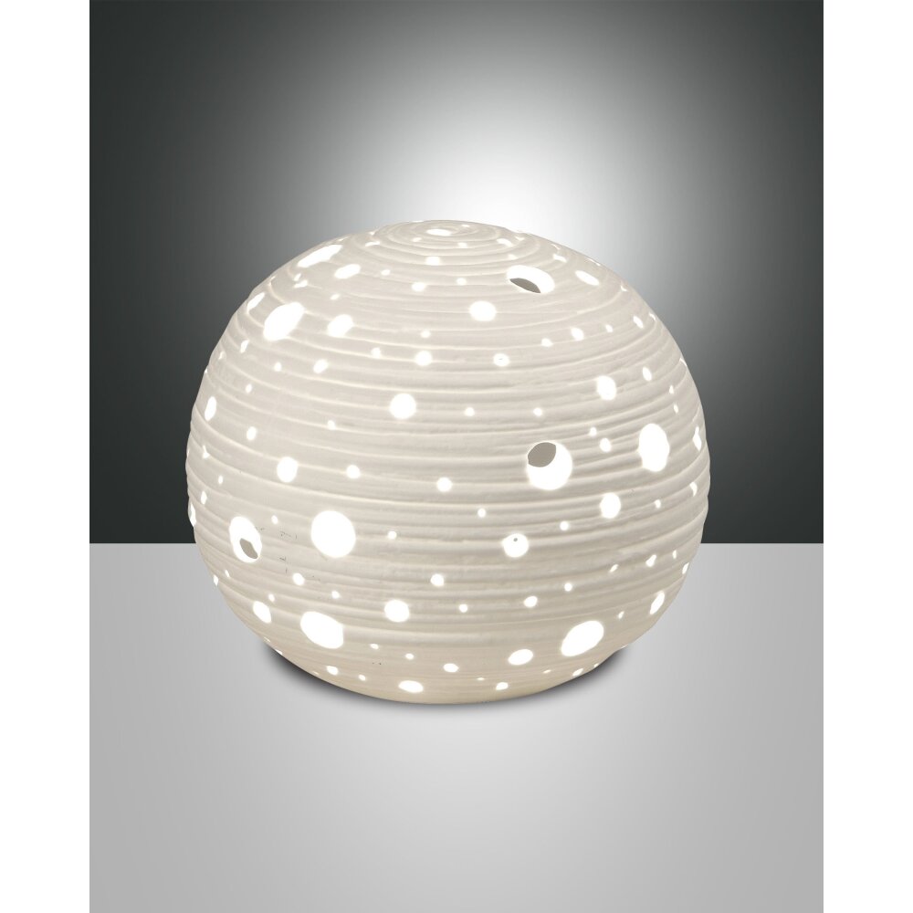 Fabas Luce Corvara Tischleuchte Weiß, 1-flammig main product photo
