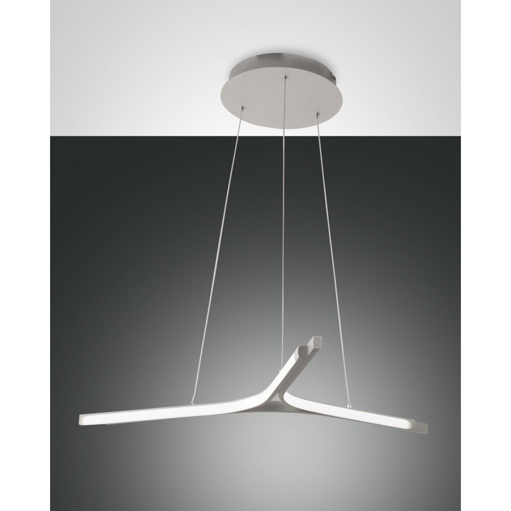 Fabas Luce Lira Pendelleuchte LED Silber, 1-flammig main product photo
