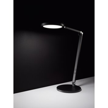 Fabas Luce Regina Tischleuchte LED Schwarz, 1-flammig