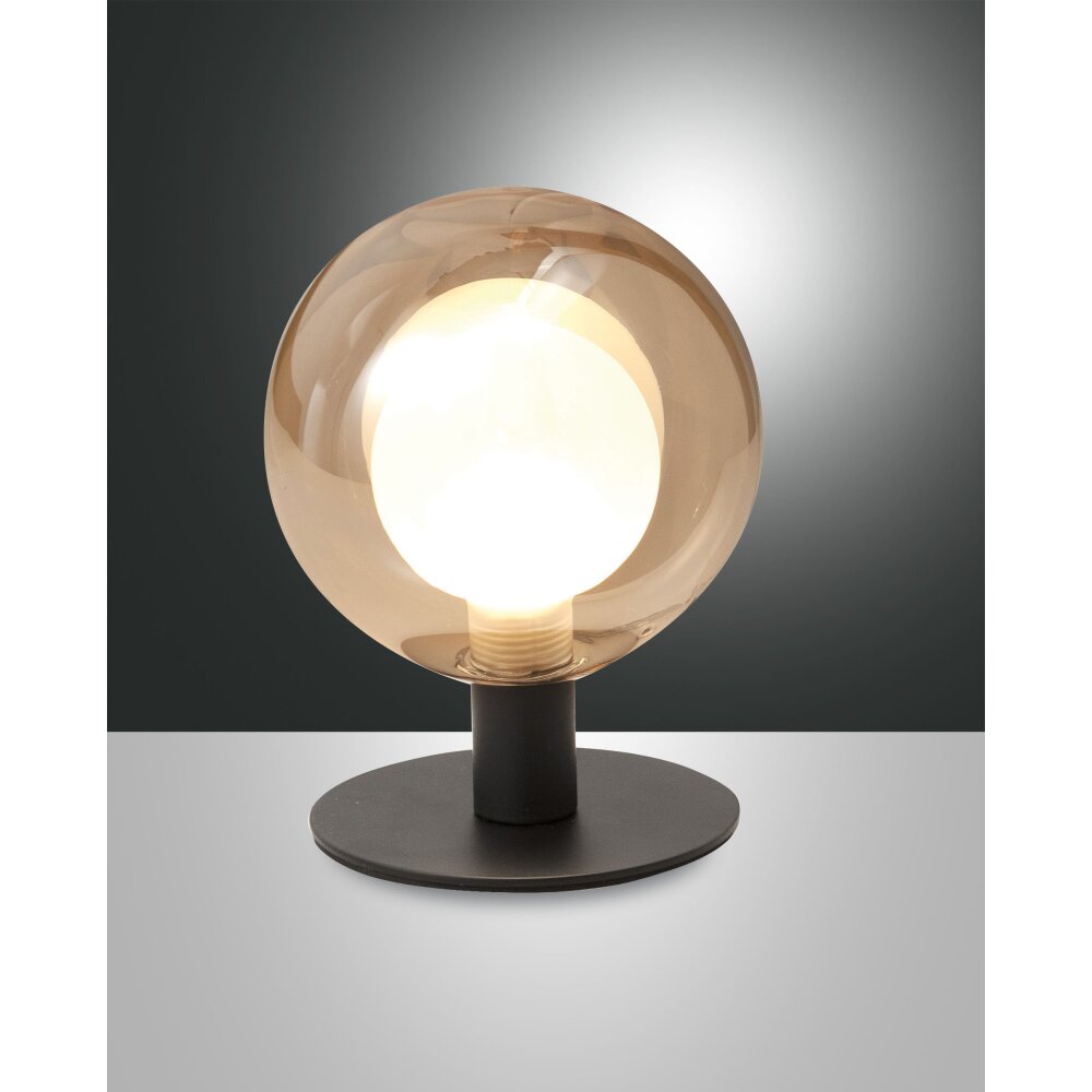 Fabas Luce Teramo Tischleuchte LED Schwarz, 1-flammig main product photo
