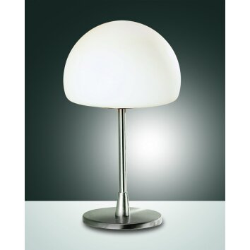 Fabas Luce Gaia Tischleuchte LED Nickel-Matt, 1-flammig Fabas Luce Gaia Tischleuchte LED Nickel-Matt, 1-flammig
