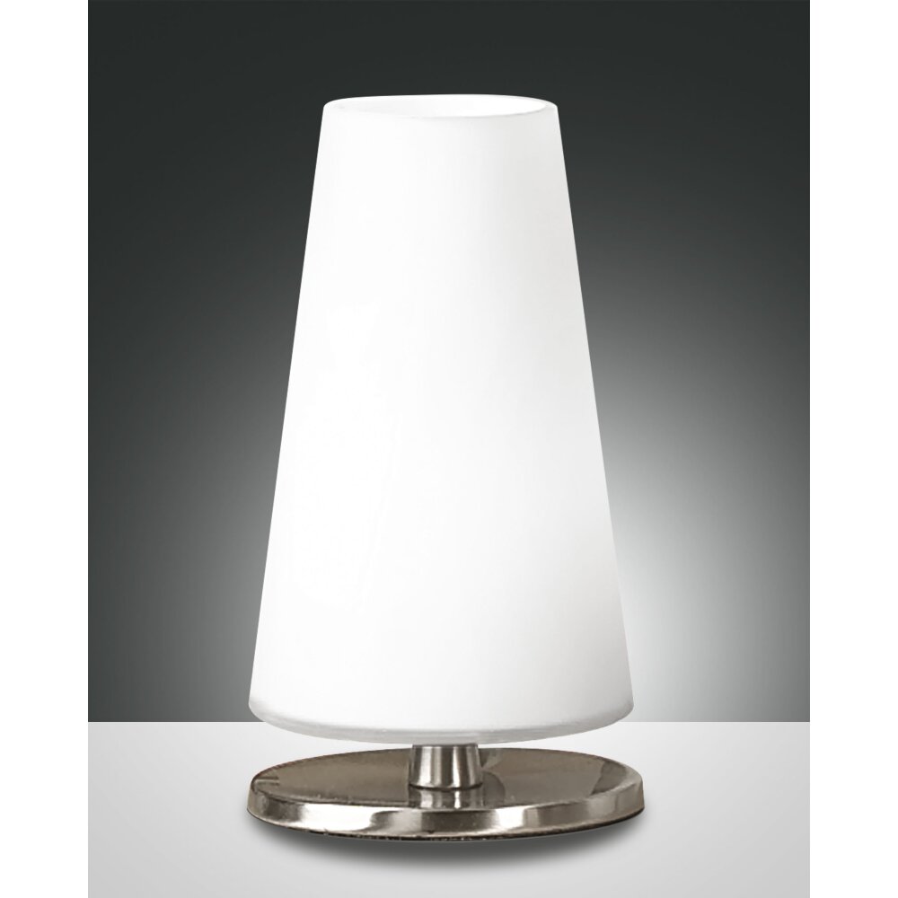 Fabas Luce Milady Tischleuchte LED Nickel-Matt, 1-flammig main product photo
