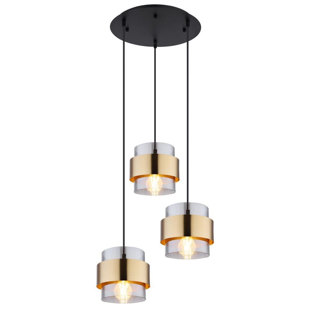 Globo MILLEY Hängeleuchte Schwarz, 3-flammig main product photo