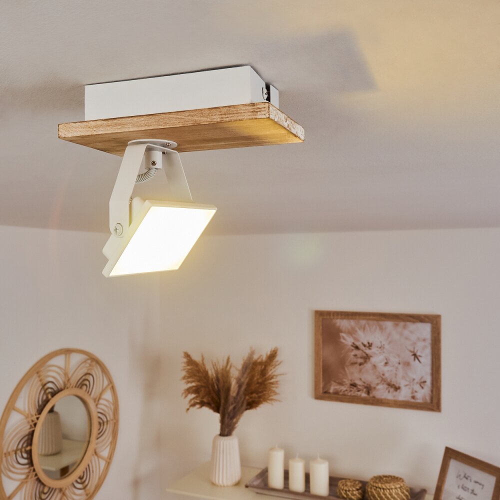 Giresta Deckenleuchte LED Naturfarben, Weiß, 1-flammig main product photo