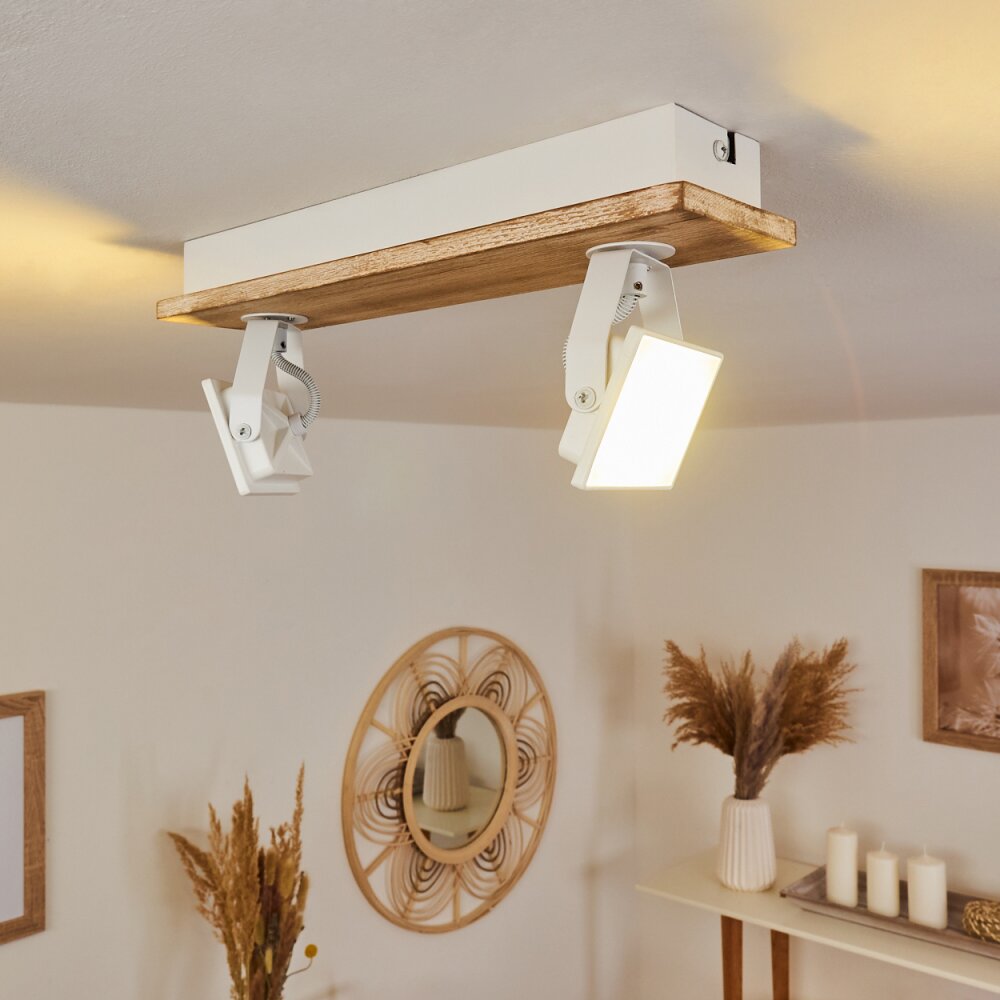 Giresta Deckenleuchte LED Naturfarben, Weiß, 2-flammig main product photo