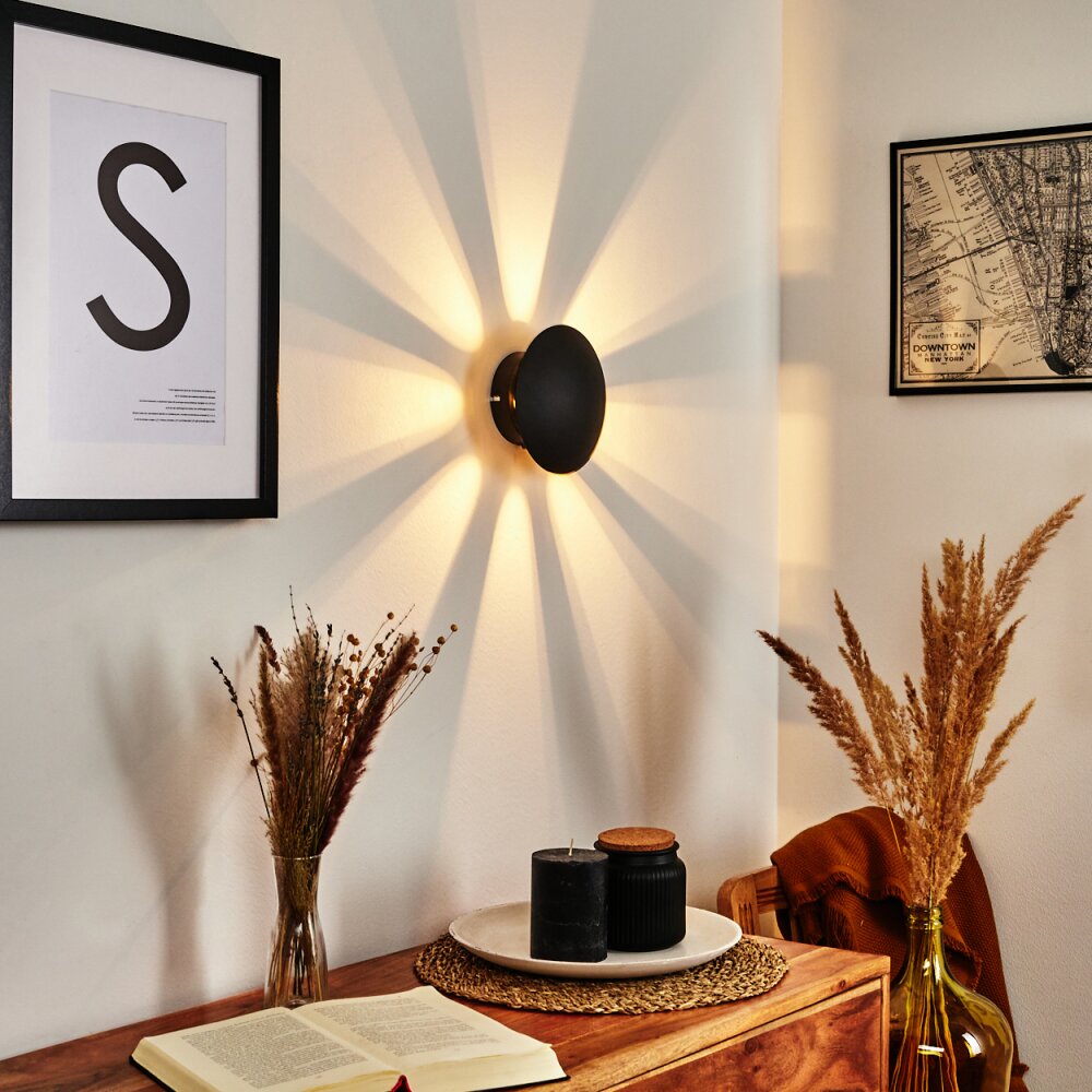 Mezia Wandleuchte LED Schwarz, 1-flammig main product photo
