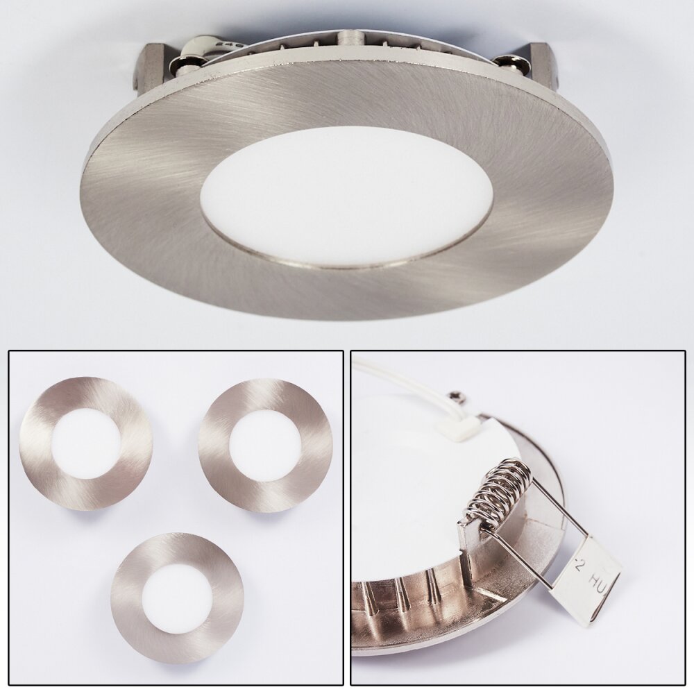 Finsrud Einbauleuchte 3er Set LED Nickel-Matt, 1-flammig main product photo
