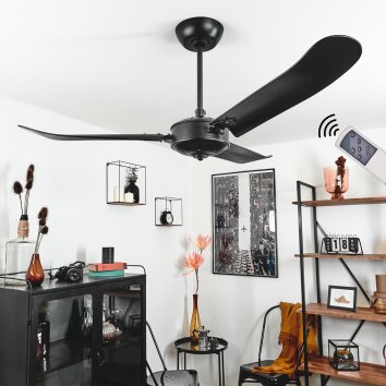 Virrik Deckenventilator Schwarz, Fernbedienung Virrik Deckenventilator Schwarz, Fernbedienung