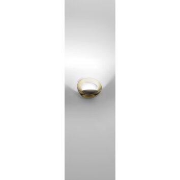Artemide Pirce Micro Wandleuchte LED Gold, 1-flammig