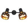 Globo BLANCA Deckenleuchte Schwarz, 2-flammig
