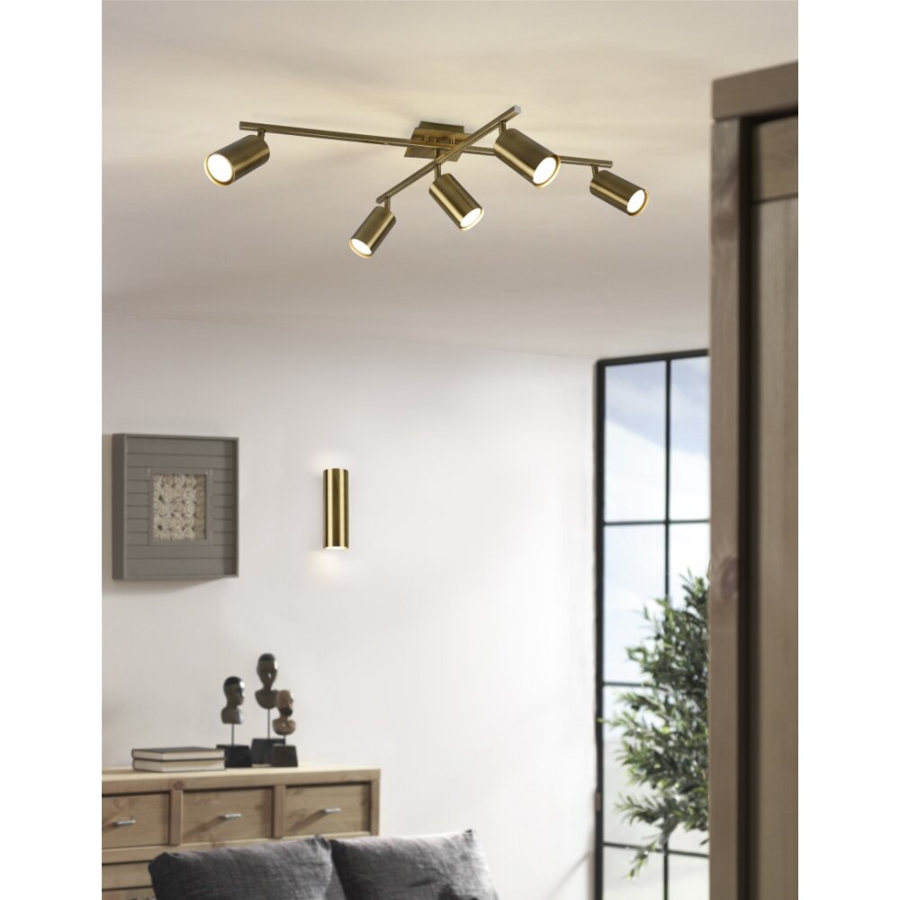 Trio Leuchten MARLEY Deckenleuchte Altmessing, 5-flammig main product photo