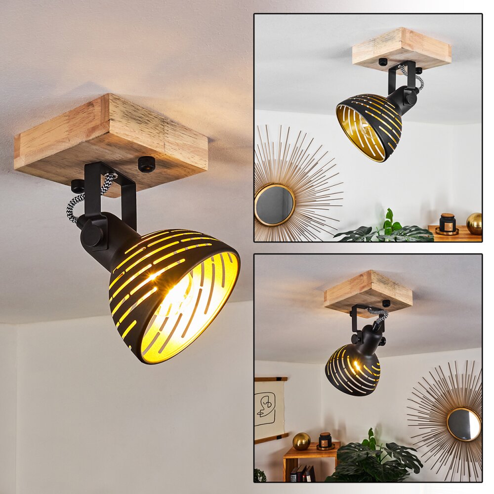 Osina Deckenleuchte Braun, Schwarz, 1-flammig main product photo