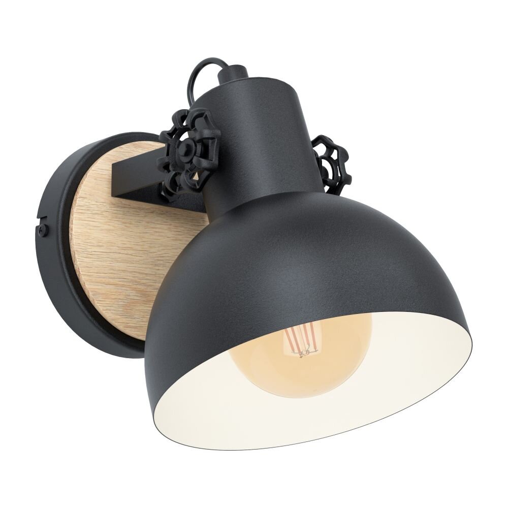 EGLO LUBENHAM Wandleuchte Braun, Schwarz, 1-flammig main product photo