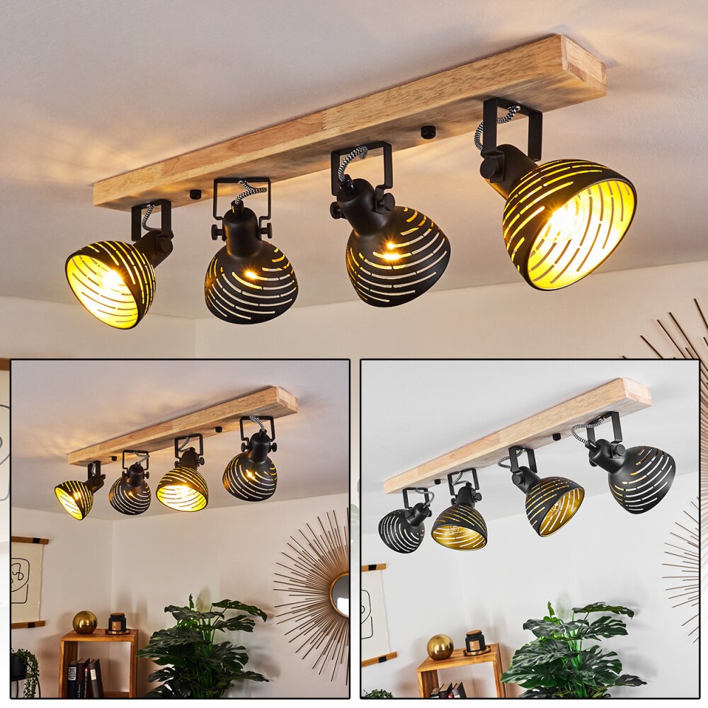 Osina Deckenleuchte Braun, Schwarz, 4-flammig main product photo