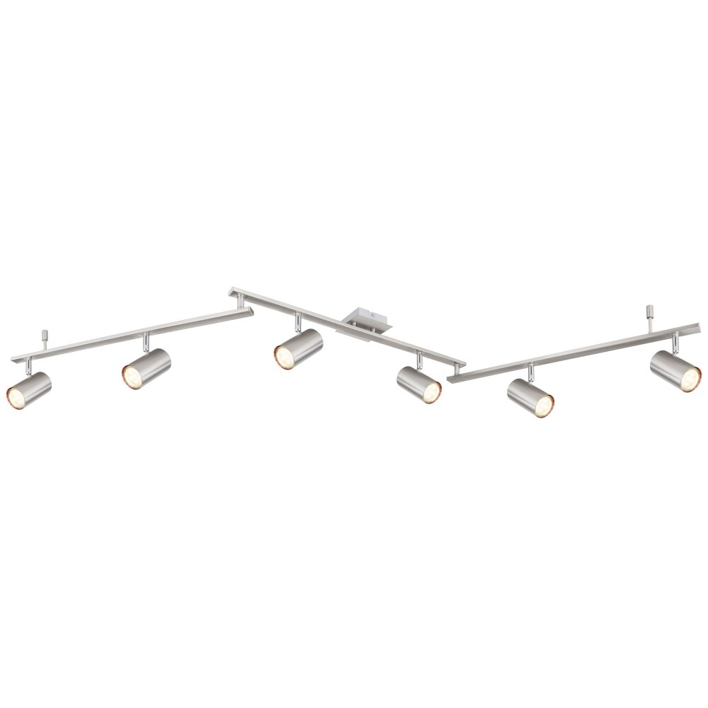 Globo ROBBY Deckenleuchte Nickel-Matt, 6-flammig main product photo